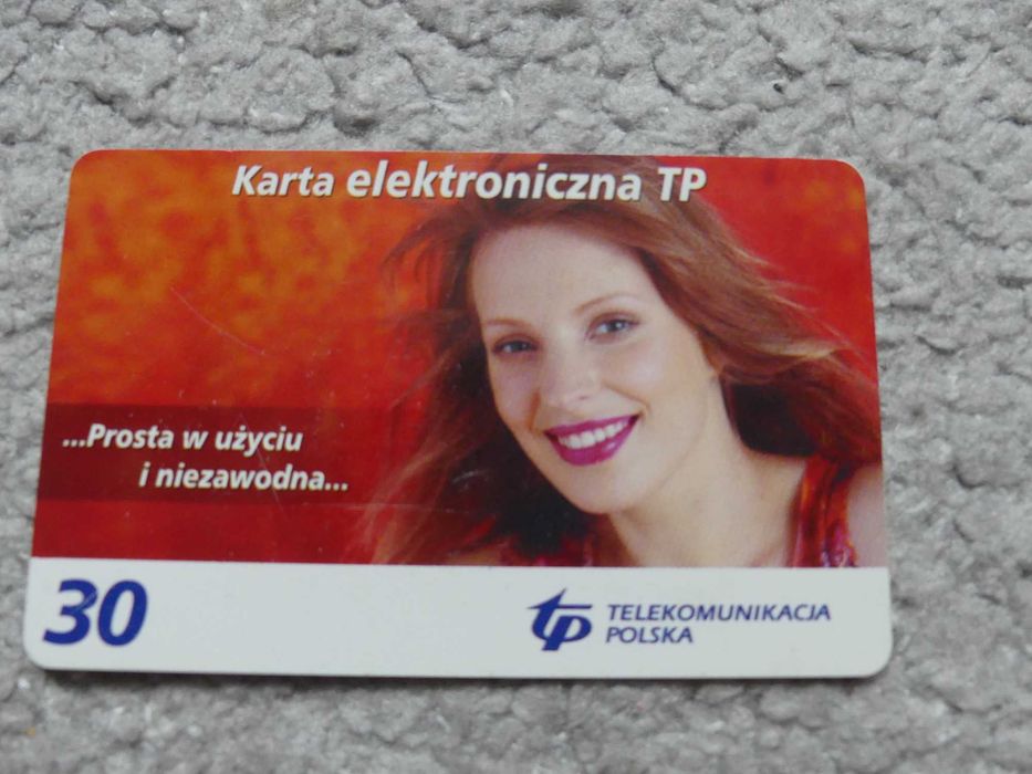 stara karta telefoniczna dla kolekcjonera
