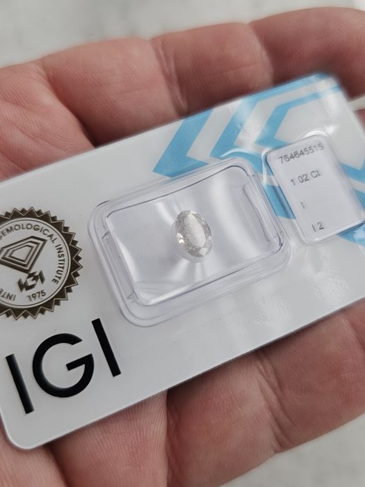 Naturalny Diament 1.02 ct Owal IGI | Ponad 1 karat! Okazja
