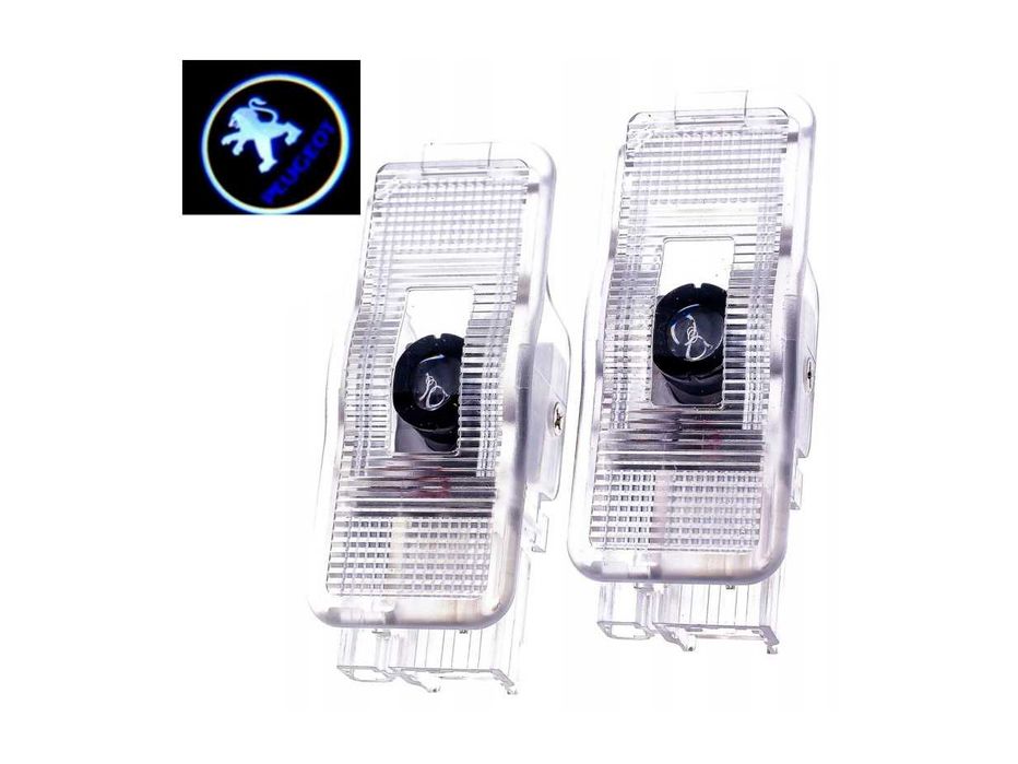 Підсвітка дверей у вигляді логотипу Peugeot, LED підсвічування дверей