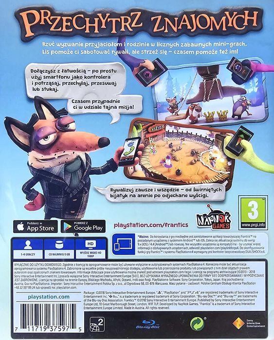 FRANTICS PL Playstation 4 PS4 PS5 Sklep Multigames Kraków