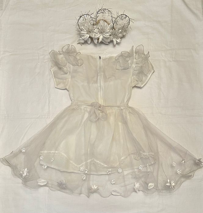 Дитяча святкова сукня з короною, нарядне плаття на новий рік/випускний