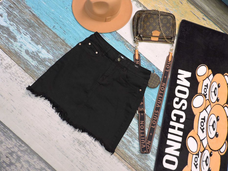 Black Label Świetna denimowa spódnica jeans L