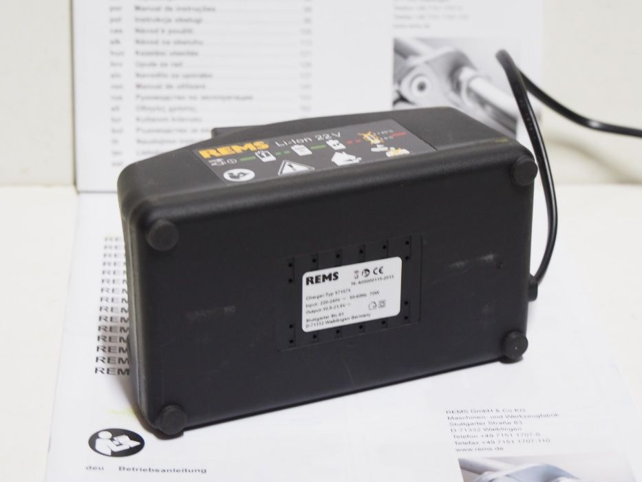 REMS ladowarka 22v li-ion prasa zaciskarka bateria MINI