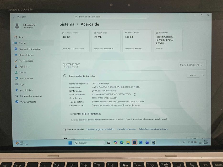 HP Elite X2 1012 G2 - 8/512GB - 2 em 1 - Tablet + PC
