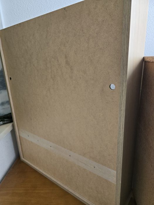 Movel wc madeira com espelho sem uso