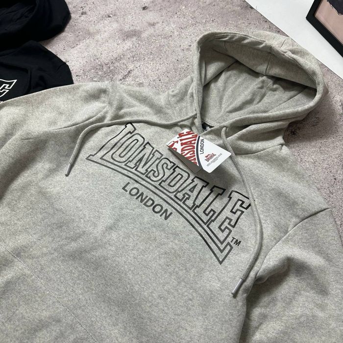 Чорний Худі Lonsdale XS S M L XL XXL