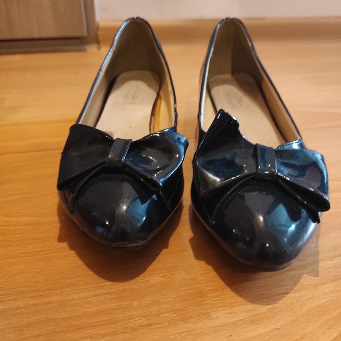 Baleriny lakierek granat 39