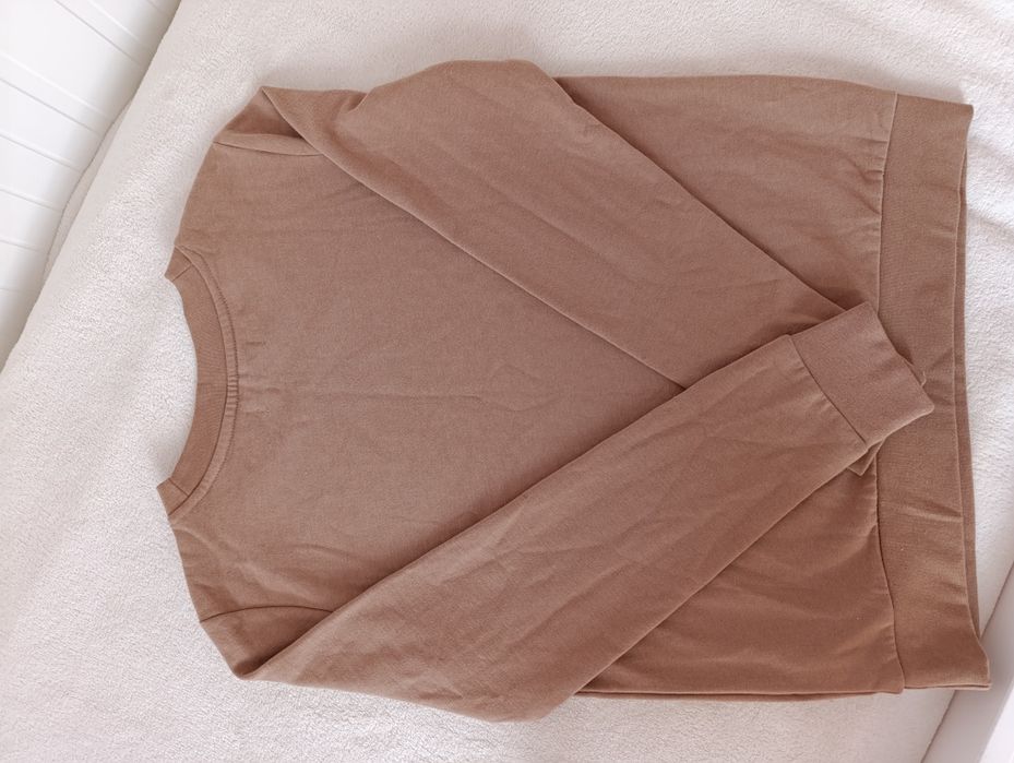 Bluza damska beżowa brązowa Reserved S klasyczna casual modna jak nowa