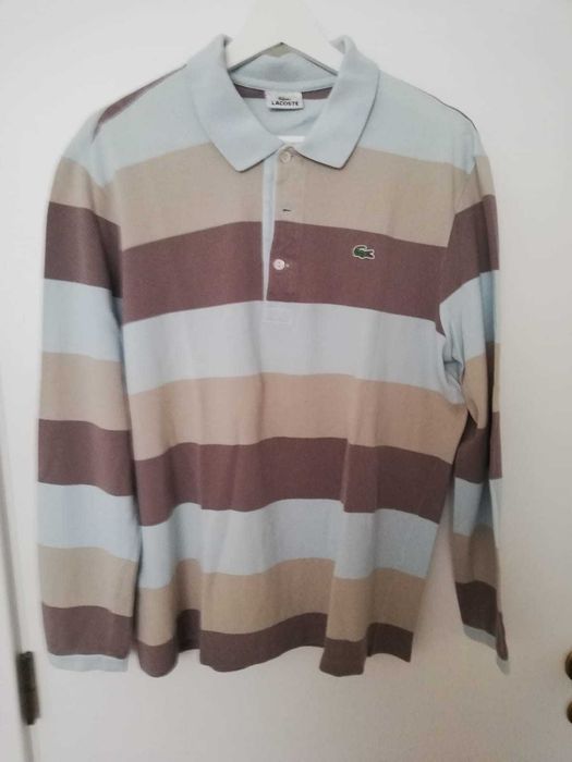Camisa Polo Lacoste, de manga comprida  M