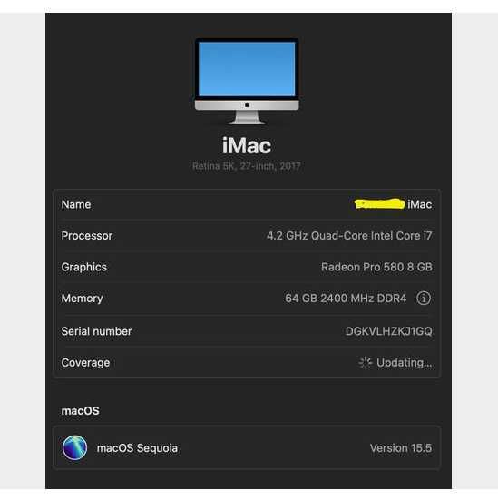 iMac 27” Retina 5K (2017) | i7 | 64GB RAM | 512GB SSD | IDEALNY