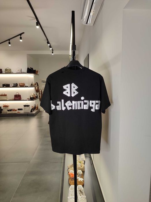 Футболка Balenciaga Tape Type T-shirt Black