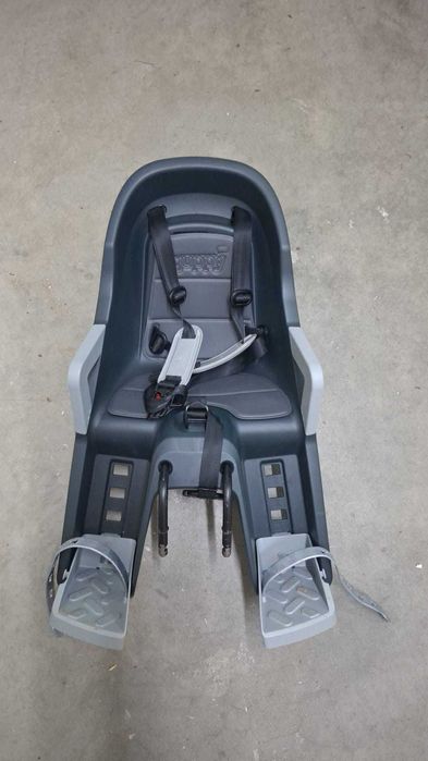 Cadeira de Bicicleta Bebé Polisport Fixação no Quadro ou Selim Preto