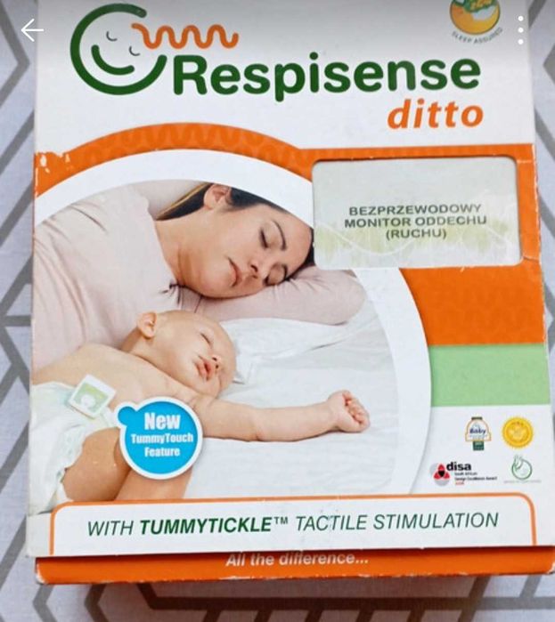 Bezprzewodowy monitor oddechu do pieluszki Respisense ditto