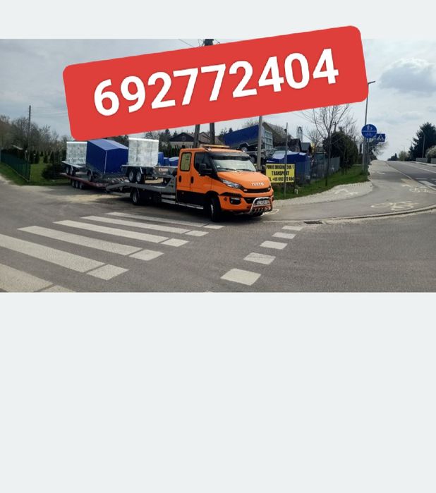 Pomoc Drogowa Autopomoc Laweta Holowanie Transport WYNAJEM Bus 9Osobow