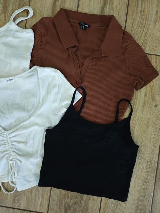 Zestaw topów, bluzeczek r. S/ M Fishbone, Monki , 4F