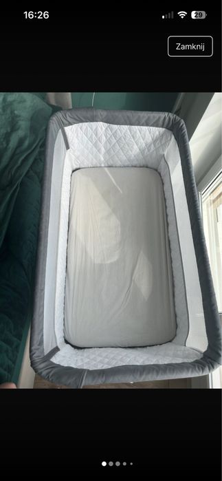 Łóżeczko dostawka Lionelo Theo składane w walizkę