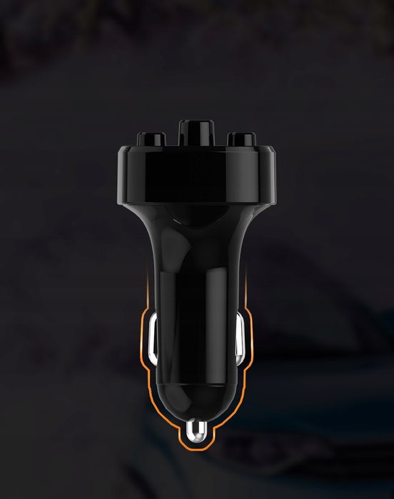 Transmiter Bluetooth Audio Fm Mp3 Bt Ładowarka 2X Usb 3.1A Recci