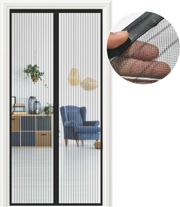 Moskitiera magnetyczna na drzwi balkonowe 90*190cm, bez wiercenia
