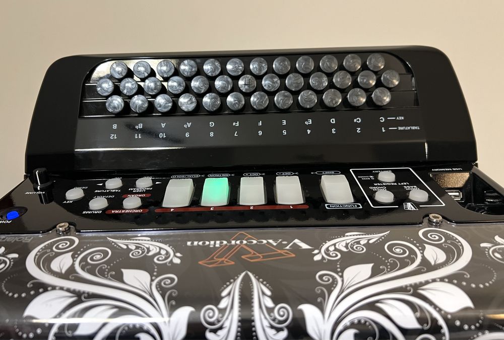 Concertina Roland FR-18 preta - Excelente estado