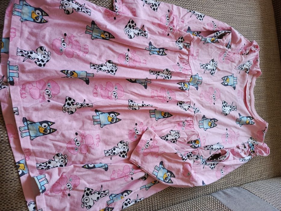 Bluzeczka i 2 sukienki dziewczęce