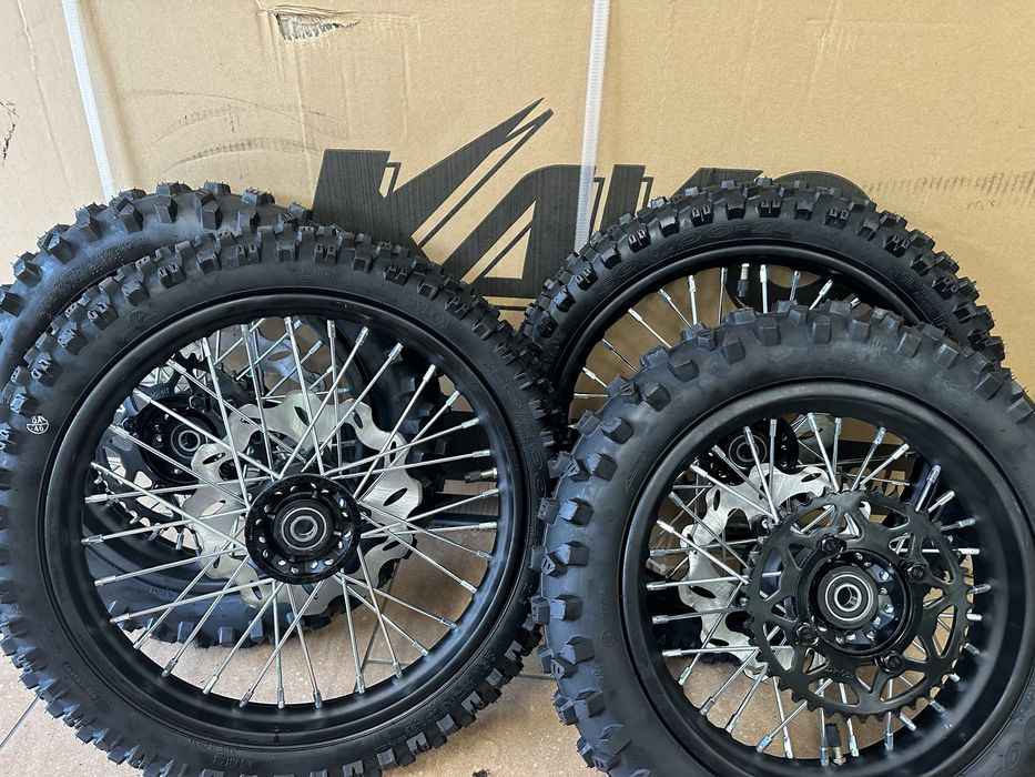 Komplet kół PITbike cross Mrf 14/12 nowe! opony - felgi - dętka