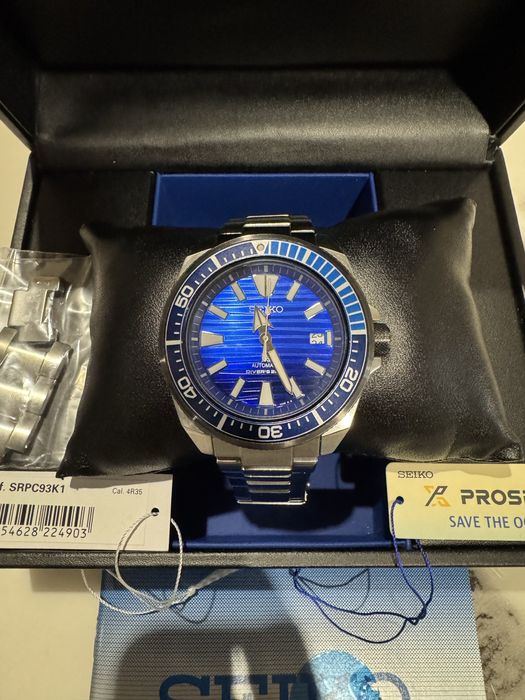 Relogio seiko samurai save the ocean