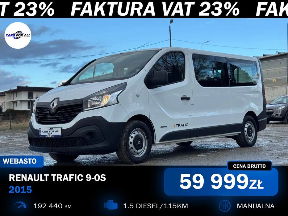 Renault Trafic 2015 1.6 dCi 115 KM + Webasto 9-os