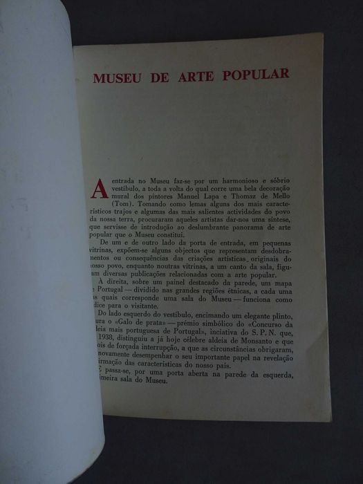 Livro Museu de Arte Popular - Lisboa