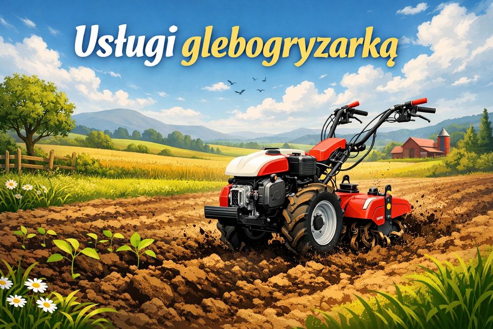 Usługi glebogryzarką, wypożyczenie glebogryzarki.