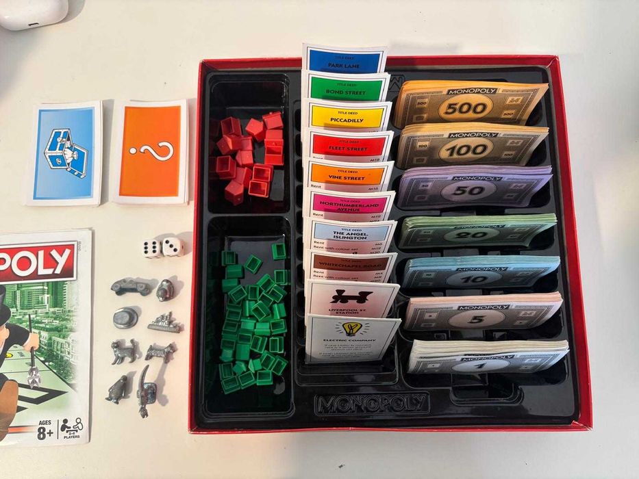 Jogo de tabuleiro Monopoly/Monopólio em inglês