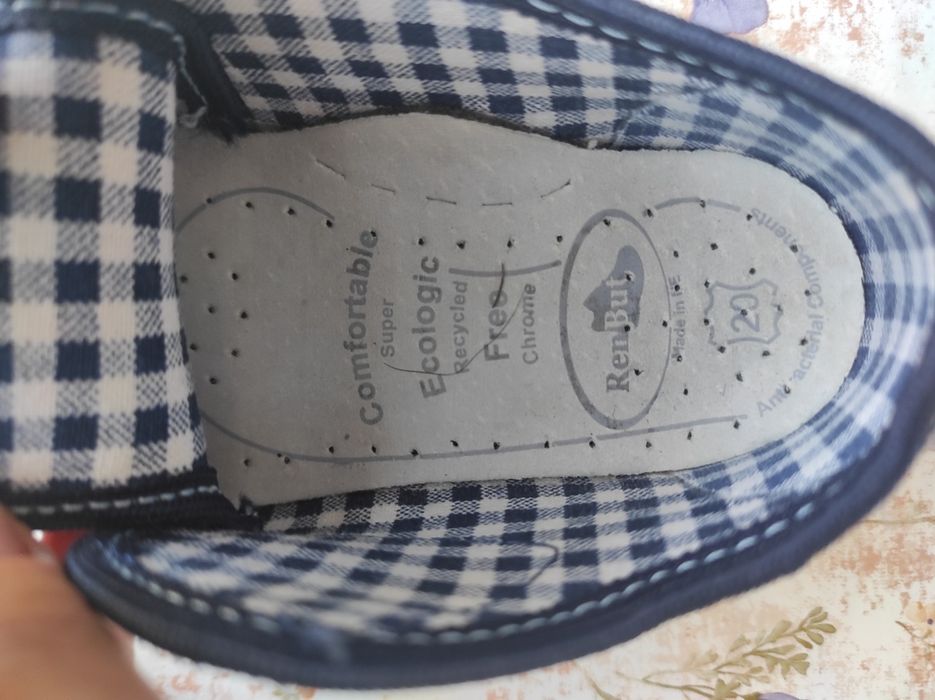 Капці дитячі RenBut Гелікоптер р.20 темно-синій