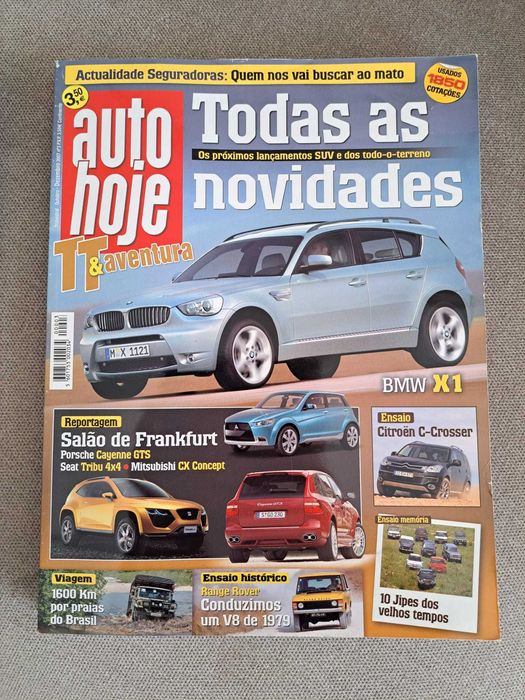 Lote primeiros números Revista AutoHoje TT