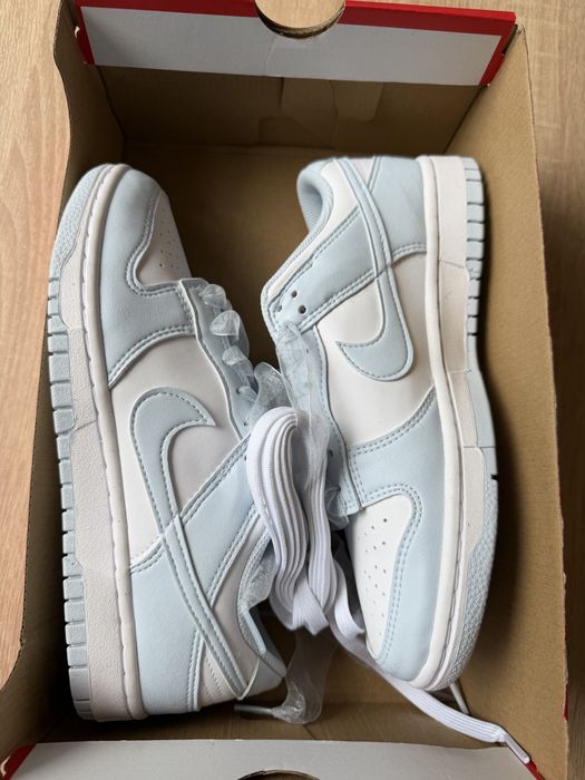 Оригінал 100% Кросівки жіночі Nike Dunk Low Next Nature White/Light Blue 37.5,38.5,39
