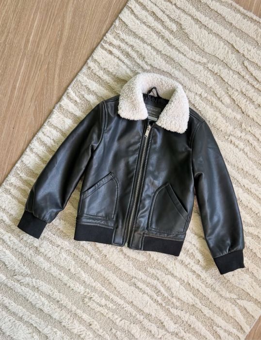 Шкіряна куртка. Курточка на хлопчика весна кожанка дубльонка шкірянка
