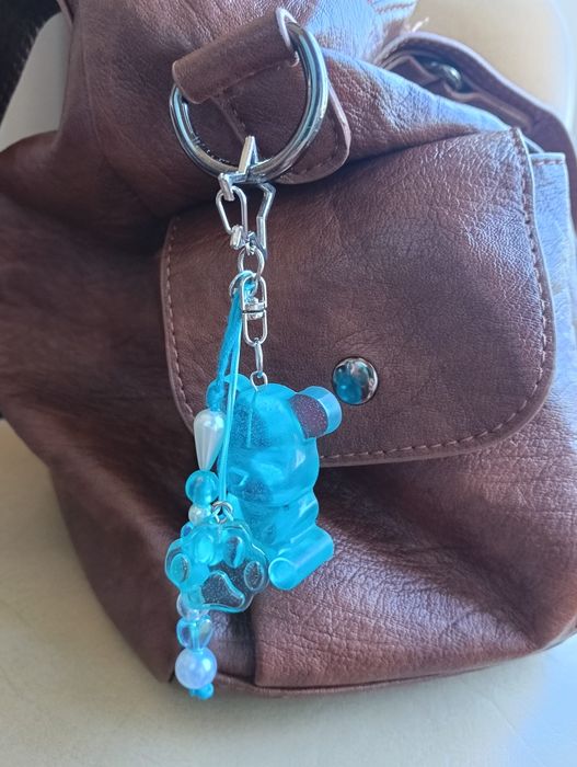 Bag charm artesanal urso