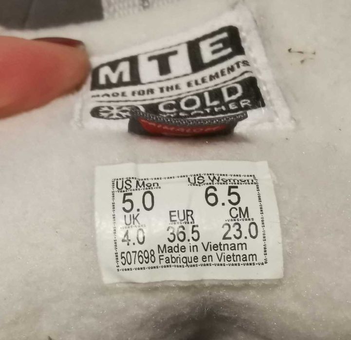 Tennis Vans MTE - Cold Weather. NOVO