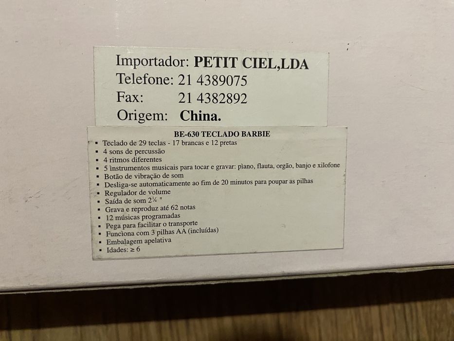 Barbie teclado - Music Keyboard - 1999