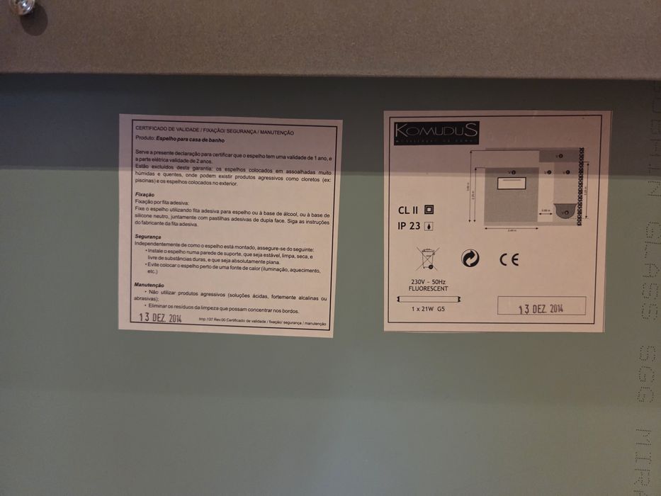 Espelho para casa de banho