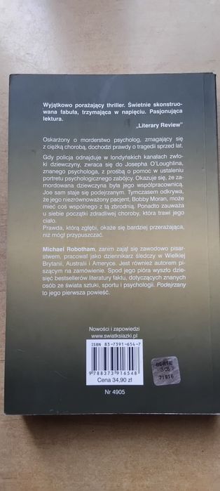 Michael Robotham Podejrzany książka thiller bdb