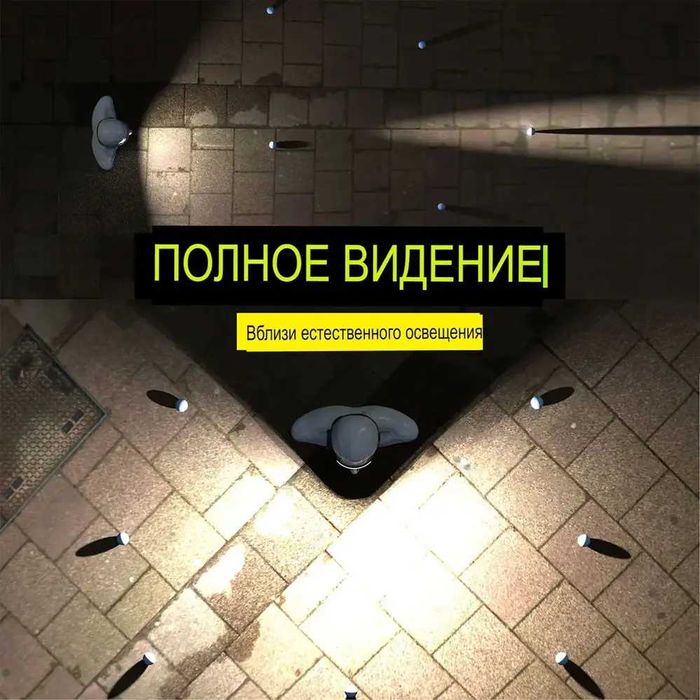 Водонепроникний LED налобний ліхтар із датчиком руху, та акумолятором