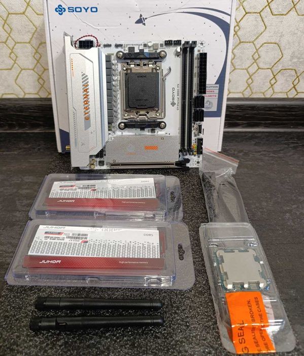 AMD Ryzen 5 7500F+B650 Материнська плата+32 DDR5 Mini ITX Комплект AM5