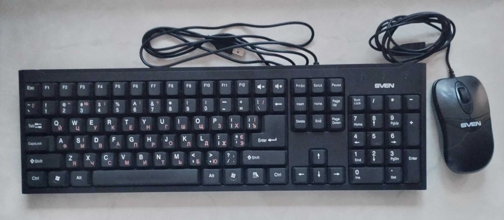 Комплект клавіатура + мишка Sven / клавиатура + мышка