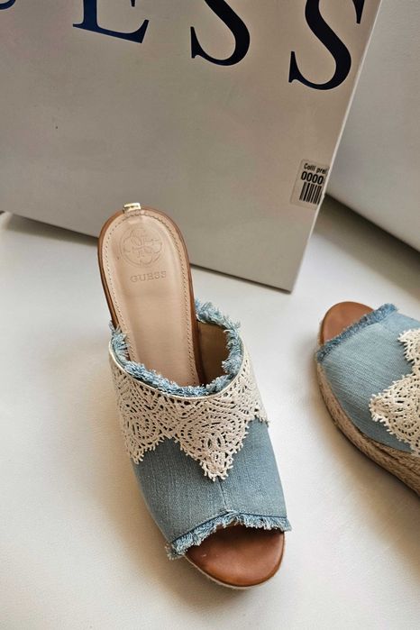 GUESS koturny espadryle jeans roz 41