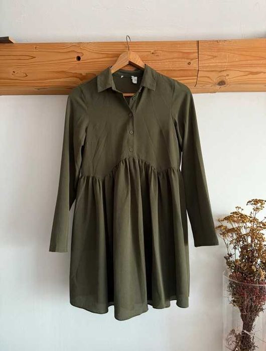 Sukienka Komunia wiosenna basic aesthetic Wielkanoc coquette ASOS 36/S