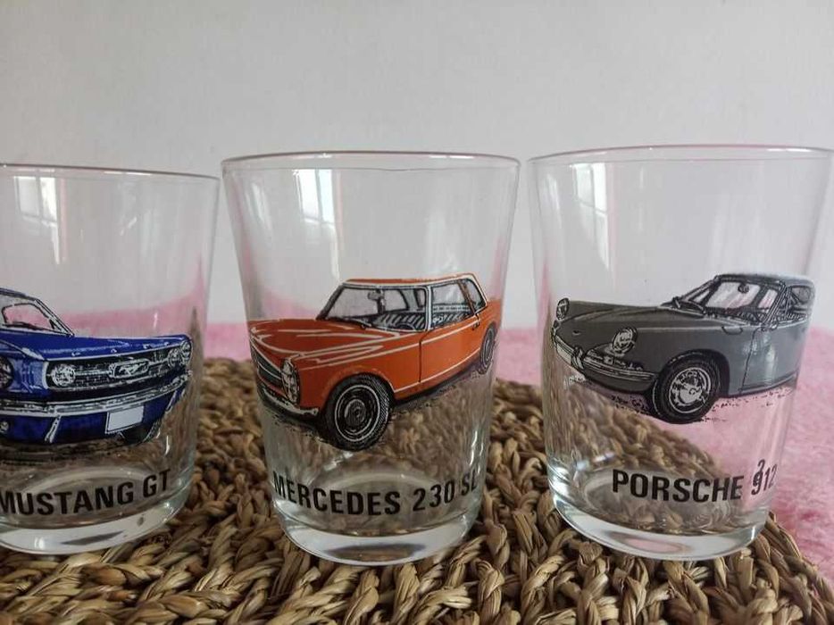 Conjunto de Copos Coleção de Carros Vintage
