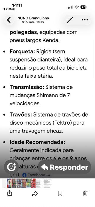 Bicicleta criança Scott