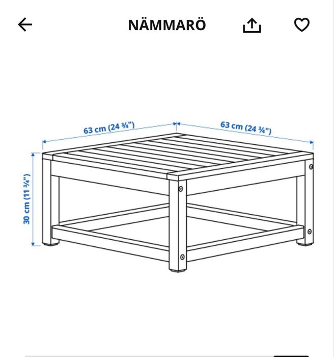 Siedzisko Ikea Nammaro