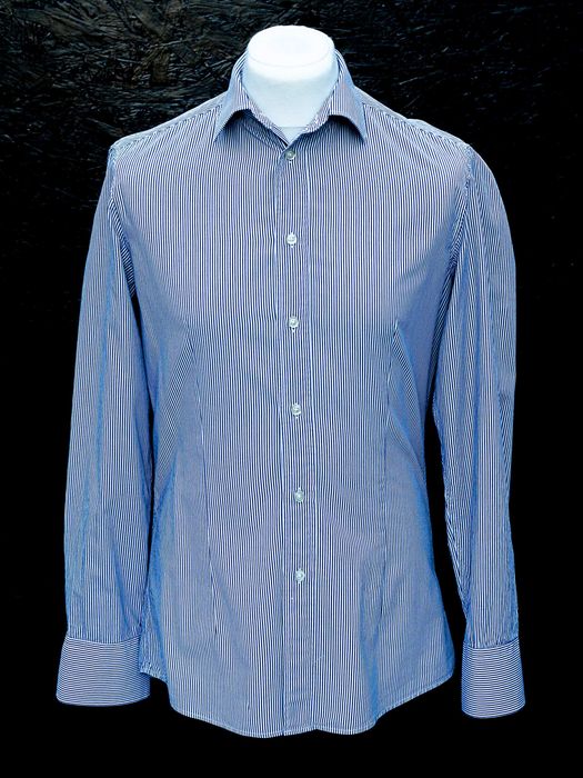 Stile Benetton roz. L dopasowana koszula w prążki slim fit #smart