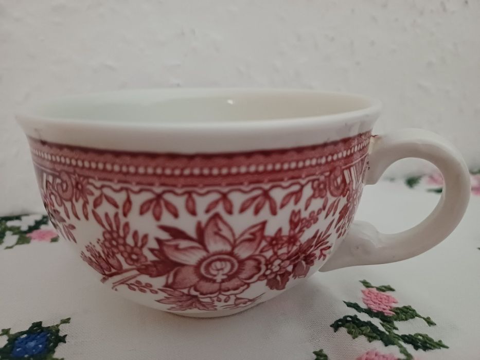 Чашки Villeroy&Boch красные Fasan,английские чашки