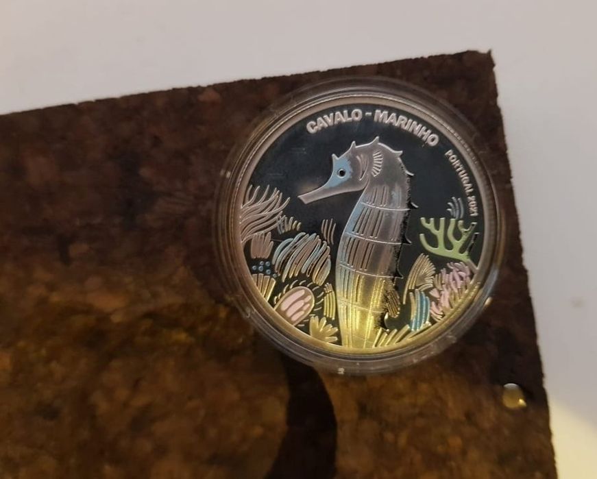 5€ Proof prata, Cavalo Marinho, 2021